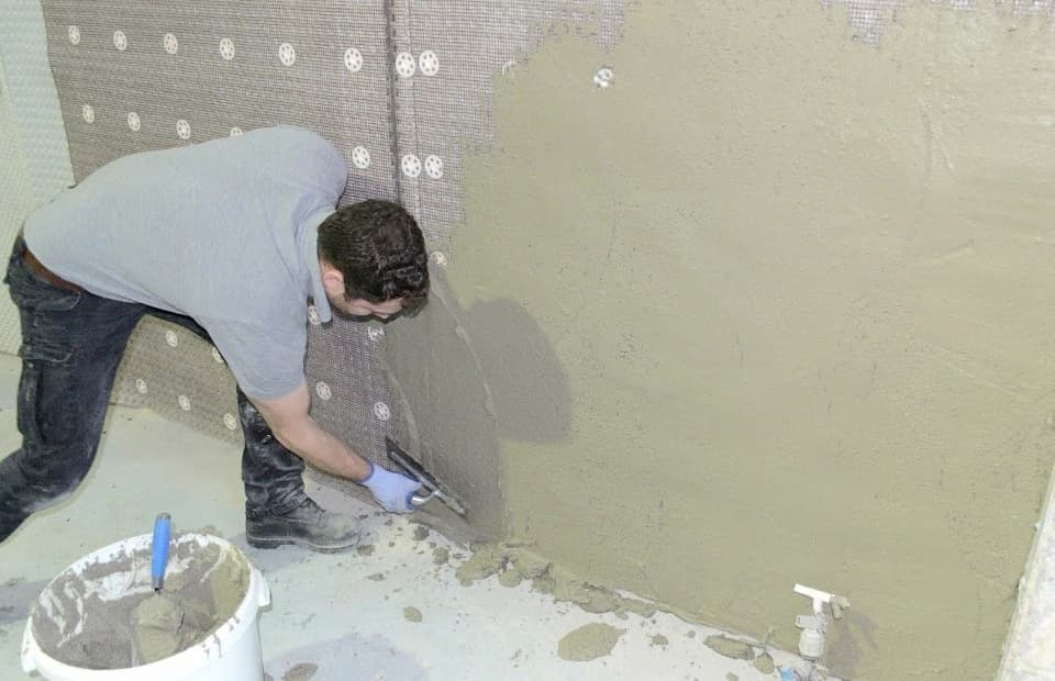 Damp treatment and re-plaster